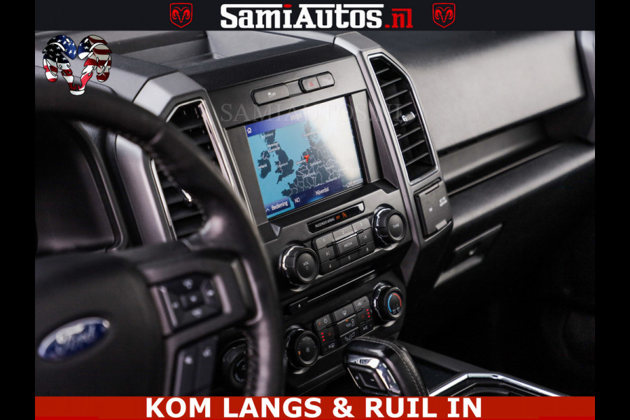 Ford USA F-150 5.0 V8 4X4 | MAT OLIVE GREEN | ZEER DIK | CAMERA | 3500KG | PANORAMA | LEDER | GO RHINO ROLLBAR | CRUISE CONTROL | PRINS LPG | BAKFLIP COVER | Deze pick-up is leverbaar met zowel een groot rijbewijs (C) als een klein rijbewijs (B). Laat ons weten wat jouw voorkeur is.