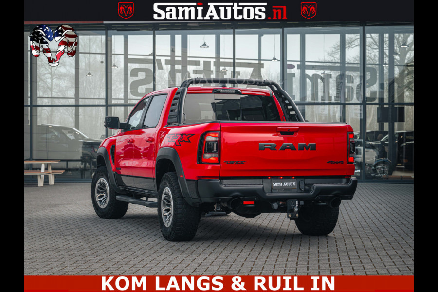 Dodge Ram TRX HELLCAT | 6.2 V8 702PK | FLAME RED | BOM VOL | CARBON | RAMBAR | HUD | LPG | BEAD-LOCK WHEELS | CREW CAB 5 PERSOONS | BEDRIJFS AUTO DUBBELE CABINE DC |
