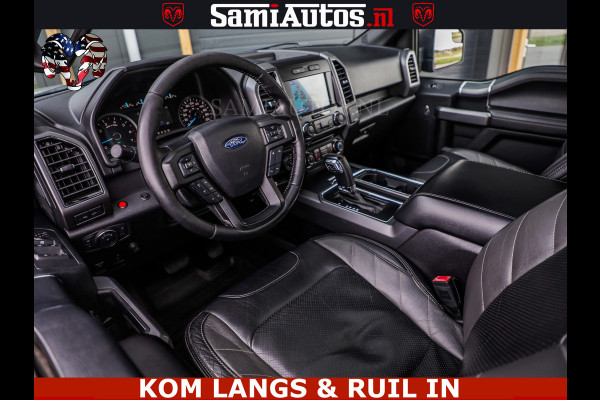 Ford USA F-150 5.0 V8 4X4 | MAT OLIVE GREEN | ZEER DIK | CAMERA | 3500KG | PANORAMA | LEDER | GO RHINO ROLLBAR | CRUISE CONTROL | PRINS LPG | BAKFLIP COVER | Deze pick-up is leverbaar met zowel een groot rijbewijs (C) als een klein rijbewijs (B). Laat ons weten wat jouw voorkeur is.
