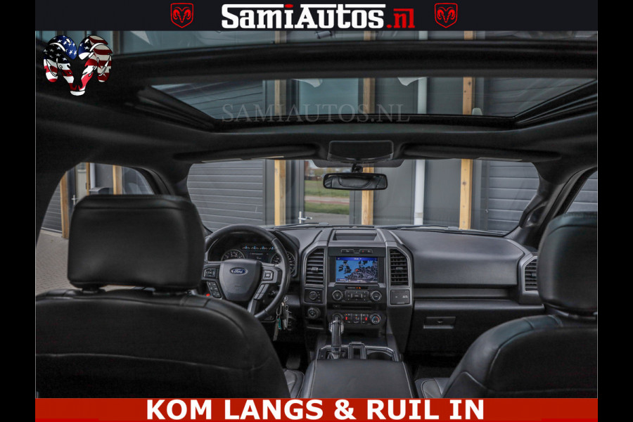 Ford USA F-150 5.0 V8 4X4 | MAT OLIVE GREEN | ZEER DIK | CAMERA | 3500KG | PANORAMA | LEDER | GO RHINO ROLLBAR | CRUISE CONTROL | PRINS LPG | BAKFLIP COVER | Deze pick-up is leverbaar met zowel een groot rijbewijs (C) als een klein rijbewijs (B). Laat ons weten wat jouw voorkeur is.