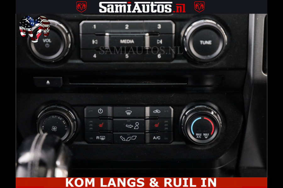 Ford USA F-150 5.0 V8 4X4 | MAT OLIVE GREEN | ZEER DIK | CAMERA | 3500KG | PANORAMA | LEDER | GO RHINO ROLLBAR | CRUISE CONTROL | PRINS LPG | BAKFLIP COVER | Deze pick-up is leverbaar met zowel een groot rijbewijs (C) als een klein rijbewijs (B). Laat ons weten wat jouw voorkeur is.