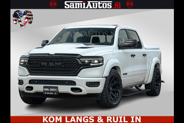 Dodge Ram 1500 Limited Night | 5.7 V8 Hemi Full Option | LPG | Comfortabele Dubbele Cabine met Royale 5 Zitplaatsen | De Meest Luxe en Volle Pick-Up in zijn Klasse | BPM vrij | Nu Leverbaar uit Voorraad | Voorraad Nr v45lp