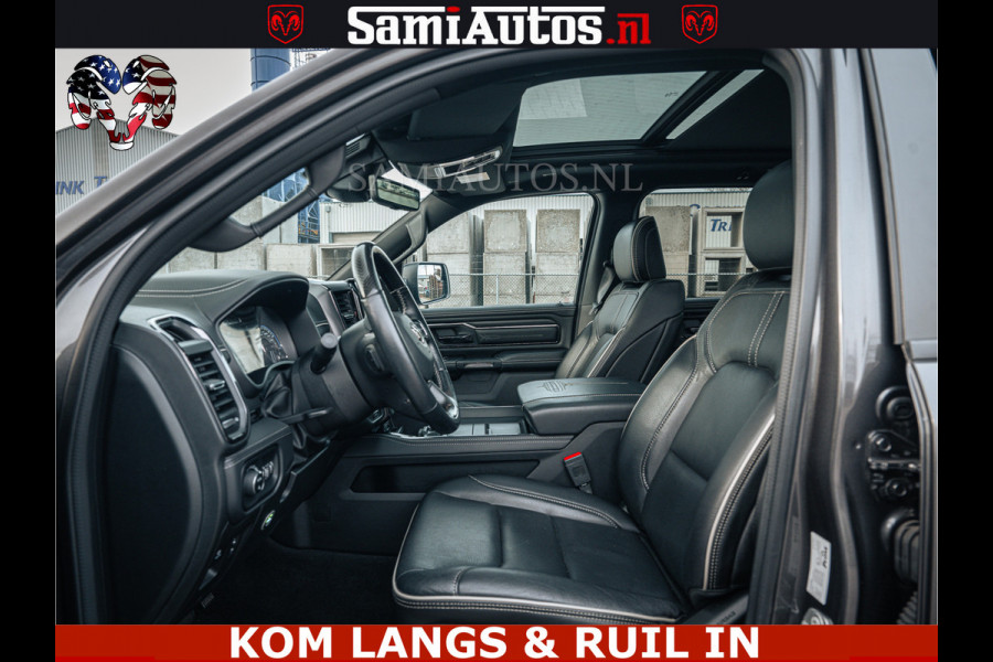 Dodge Ram LIMITED | 5.7 V8 HEMI 402PK | TUFF WIELEN | MEEST VOLLE LIMITED | PRACHTIGE KLEUR GRANITE CRYSTAL PEARL | CREW CAB | DUBBELE CABINE DC 5 PERSOONS | CREW CAB 5 PERSOONS | DUBBELE CABINE DC | MEEST ROYALE EN COMFORTABELE BEDRIJFSAUTO | HEAD-UP | LUCHTVERING | RONDOM CAMERA | MWK KLEP | PANORAMA DAK |