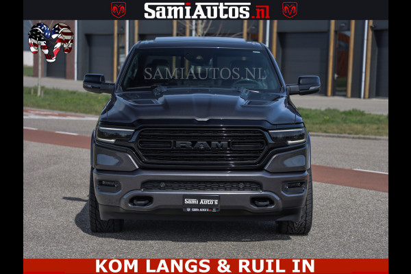 Dodge Ram LIMITED | 5.7 V8 HEMI 402PK | TUFF WIELEN | MEEST VOLLE LIMITED | PRACHTIGE KLEUR GRANITE CRYSTAL PEARL | CREW CAB | DUBBELE CABINE DC 5 PERSOONS | CREW CAB 5 PERSOONS | DUBBELE CABINE DC | MEEST ROYALE EN COMFORTABELE BEDRIJFSAUTO | HEAD-UP | LUCHTVERING | RONDOM CAMERA | MWK KLEP | PANORAMA DAK |