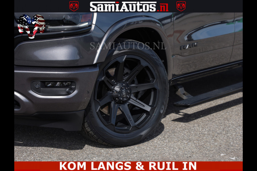 Dodge Ram LIMITED | 5.7 V8 HEMI 402PK | TUFF WIELEN | MEEST VOLLE LIMITED | PRACHTIGE KLEUR GRANITE CRYSTAL PEARL | CREW CAB | DUBBELE CABINE DC 5 PERSOONS | CREW CAB 5 PERSOONS | DUBBELE CABINE DC | MEEST ROYALE EN COMFORTABELE BEDRIJFSAUTO | HEAD-UP | LUCHTVERING | RONDOM CAMERA | MWK KLEP | PANORAMA DAK |