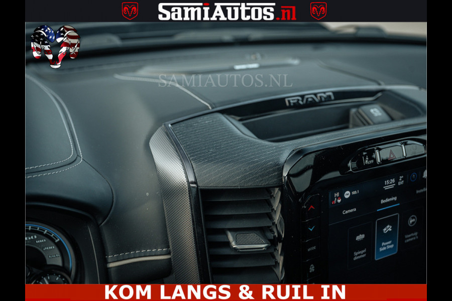 Dodge Ram LIMITED | 5.7 V8 HEMI 402PK | TUFF WIELEN | MEEST VOLLE LIMITED | PRACHTIGE KLEUR GRANITE CRYSTAL PEARL | CREW CAB | DUBBELE CABINE DC 5 PERSOONS | CREW CAB 5 PERSOONS | DUBBELE CABINE DC | MEEST ROYALE EN COMFORTABELE BEDRIJFSAUTO | HEAD-UP | LUCHTVERING | RONDOM CAMERA | MWK KLEP | PANORAMA DAK |