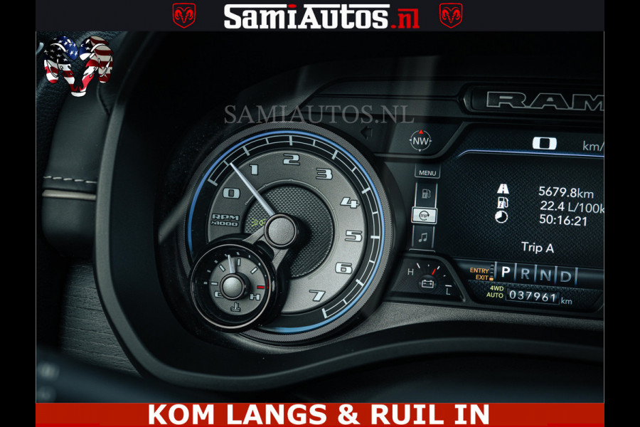 Dodge Ram LIMITED | 5.7 V8 HEMI 402PK | TUFF WIELEN | MEEST VOLLE LIMITED | PRACHTIGE KLEUR GRANITE CRYSTAL PEARL | CREW CAB | DUBBELE CABINE DC 5 PERSOONS | CREW CAB 5 PERSOONS | DUBBELE CABINE DC | MEEST ROYALE EN COMFORTABELE BEDRIJFSAUTO | HEAD-UP | LUCHTVERING | RONDOM CAMERA | MWK KLEP | PANORAMA DAK |