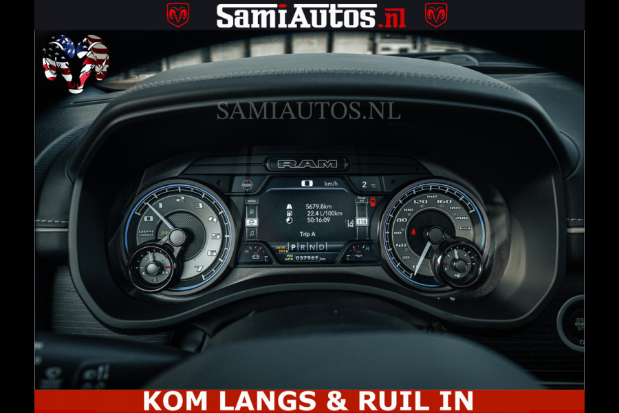 Dodge Ram LIMITED | 5.7 V8 HEMI 402PK | TUFF WIELEN | MEEST VOLLE LIMITED | PRACHTIGE KLEUR GRANITE CRYSTAL PEARL | CREW CAB | DUBBELE CABINE DC 5 PERSOONS | CREW CAB 5 PERSOONS | DUBBELE CABINE DC | MEEST ROYALE EN COMFORTABELE BEDRIJFSAUTO | HEAD-UP | LUCHTVERING | RONDOM CAMERA | MWK KLEP | PANORAMA DAK |