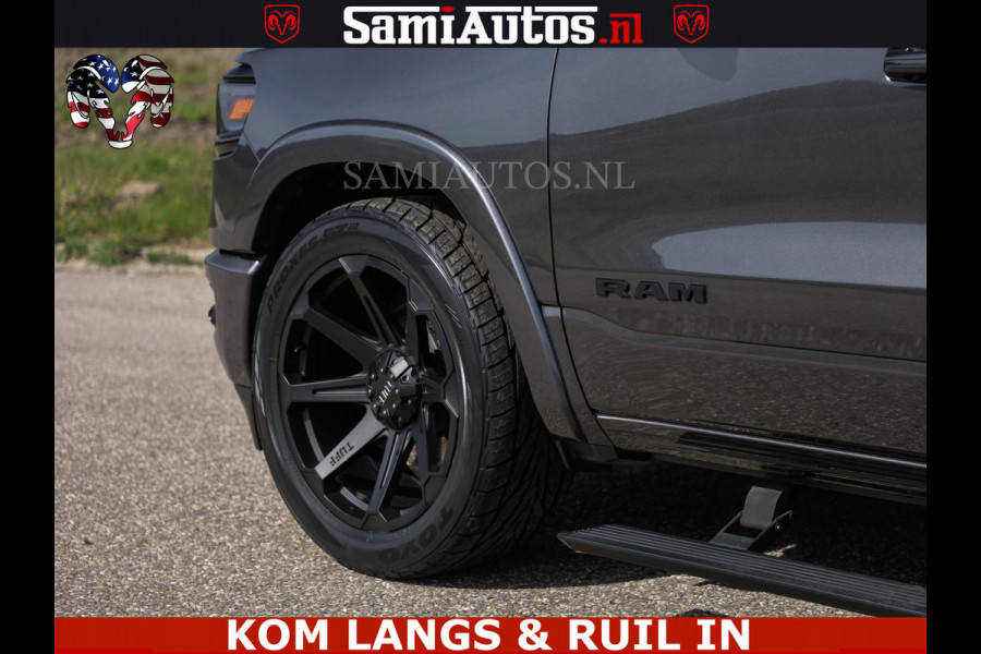 Dodge Ram LIMITED | 5.7 V8 HEMI 402PK | TUFF WIELEN | MEEST VOLLE LIMITED | PRACHTIGE KLEUR GRANITE CRYSTAL PEARL | CREW CAB | DUBBELE CABINE DC 5 PERSOONS | CREW CAB 5 PERSOONS | DUBBELE CABINE DC | MEEST ROYALE EN COMFORTABELE BEDRIJFSAUTO | HEAD-UP | LUCHTVERING | RONDOM CAMERA | MWK KLEP | PANORAMA DAK |