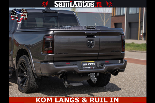 Dodge Ram LIMITED | 5.7 V8 HEMI 402PK | TUFF WIELEN | MEEST VOLLE LIMITED | PRACHTIGE KLEUR GRANITE CRYSTAL PEARL | CREW CAB | DUBBELE CABINE DC 5 PERSOONS | CREW CAB 5 PERSOONS | DUBBELE CABINE DC | MEEST ROYALE EN COMFORTABELE BEDRIJFSAUTO | HEAD-UP | LUCHTVERING | RONDOM CAMERA | MWK KLEP | PANORAMA DAK |