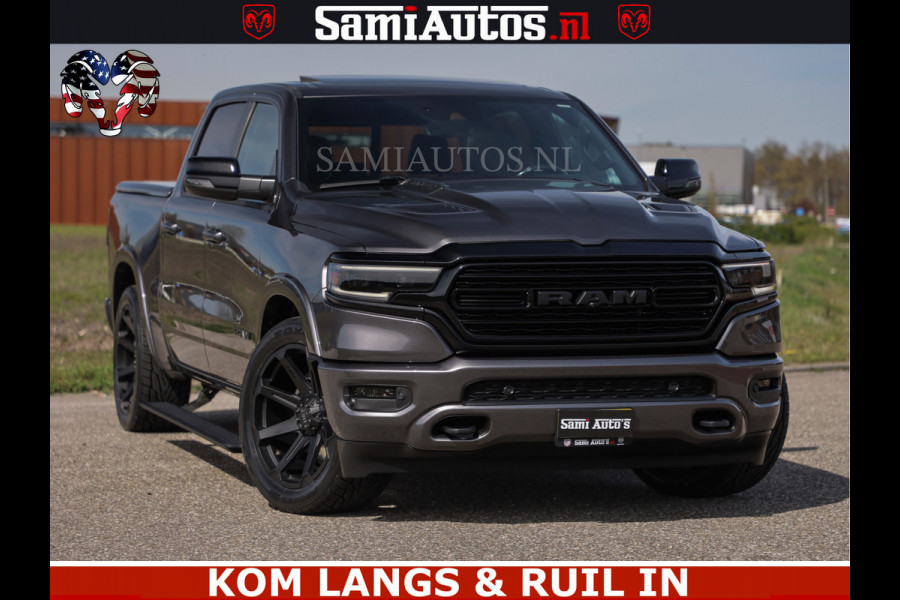 Dodge Ram LIMITED | 5.7 V8 HEMI 402PK | TUFF WIELEN | MEEST VOLLE LIMITED | PRACHTIGE KLEUR GRANITE CRYSTAL PEARL | CREW CAB | DUBBELE CABINE DC 5 PERSOONS | CREW CAB 5 PERSOONS | DUBBELE CABINE DC | MEEST ROYALE EN COMFORTABELE BEDRIJFSAUTO | HEAD-UP | LUCHTVERING | RONDOM CAMERA | MWK KLEP | PANORAMA DAK |