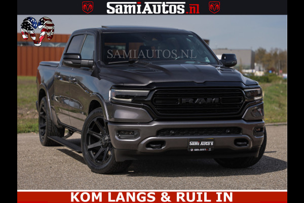 Dodge Ram LIMITED | 5.7 V8 HEMI 402PK | TUFF WIELEN | MEEST VOLLE LIMITED | PRACHTIGE KLEUR GRANITE CRYSTAL PEARL | CREW CAB | DUBBELE CABINE DC 5 PERSOONS | CREW CAB 5 PERSOONS | DUBBELE CABINE DC | MEEST ROYALE EN COMFORTABELE BEDRIJFSAUTO | HEAD-UP | LUCHTVERING | RONDOM CAMERA | MWK KLEP | PANORAMA DAK |