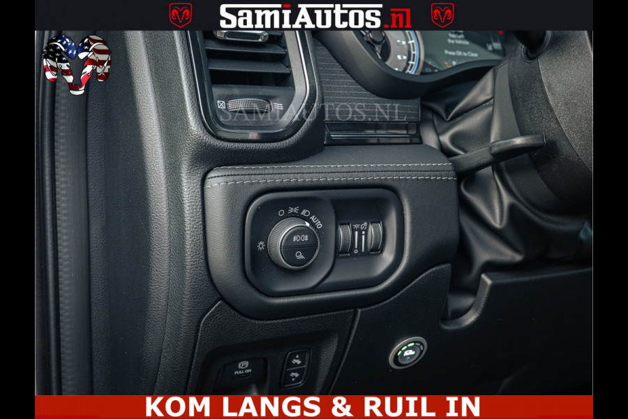 Dodge Ram LIMITED | 5.7 V8 HEMI 402PK | TUFF WIELEN | MEEST VOLLE LIMITED | PRACHTIGE KLEUR GRANITE CRYSTAL PEARL | CREW CAB | DUBBELE CABINE DC 5 PERSOONS | CREW CAB 5 PERSOONS | DUBBELE CABINE DC | MEEST ROYALE EN COMFORTABELE BEDRIJFSAUTO | HEAD-UP | LUCHTVERING | RONDOM CAMERA | MWK KLEP | PANORAMA DAK |