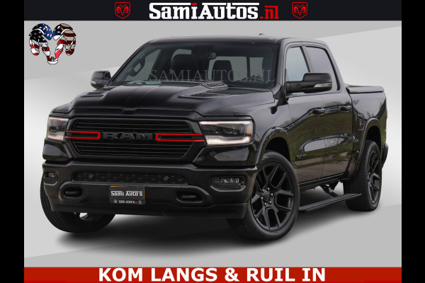 Dodge Ram BLACK OPS | 5.7 V8 4x4 | SPORT NIGHT EDITION | PANORAMA DAK | COMFORT STOELEN | 22 INCH WIELEN | OPEN UITLAAT KLEP ELEKTR | CREW CAB 5 ZIT PLAATSEN | DUBBELE CABINE | DC | Eerste Eigenaar | Origineel Nederlandse auto |