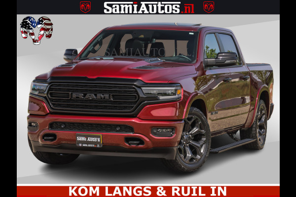 Dodge Ram DELMONICO | LIMITED NIGHT 5.7 V8 | BOM VOL | HUD | LUCHTVERING | MEEST LUXE DUBBELE CABINE | 5 PERSOONS | ROYALE STOELEN MET LUXE BEKLEDING | DC | GRIJSKENTEKEN | Z.G.A.N | EERSTE EIGENAAR | ORIGINELE NEDERLANDSE AUTO |