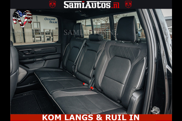 Dodge Ram LIMITED NIGHT H.O 540HP 706Nm | Massage + Full Option | De Meest Luxe en Volle Pick-Up in zijn Klasse | Comfortabele Dubbele Cabine met Royale 5 Zitplaatsen | BPM vrij | Nu Leverbaar uit Voorraad | Voorraad Nr 2370 - 5411