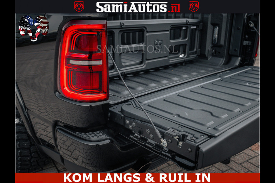 Dodge Ram LIMITED NIGHT H.O 540HP 706Nm | Massage + Full Option | De Meest Luxe en Volle Pick-Up in zijn Klasse | Comfortabele Dubbele Cabine met Royale 5 Zitplaatsen | BPM vrij | Nu Leverbaar uit Voorraad | Voorraad Nr 2370 - 5411