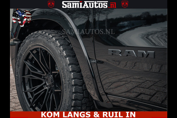 Dodge Ram LIMITED NIGHT H.O 540HP 706Nm | Massage + Full Option | De Meest Luxe en Volle Pick-Up in zijn Klasse | Comfortabele Dubbele Cabine met Royale 5 Zitplaatsen | BPM vrij | Nu Leverbaar uit Voorraad | Voorraad Nr 2370 - 5411