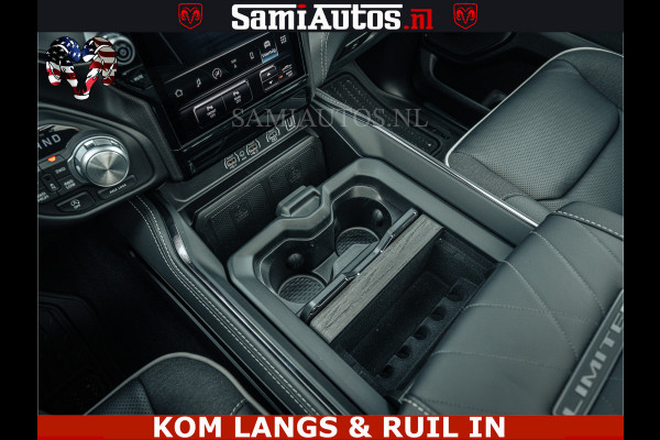 Dodge Ram LIMITED NIGHT H.O 540HP 706Nm | Massage + Full Option | De Meest Luxe en Volle Pick-Up in zijn Klasse | Comfortabele Dubbele Cabine met Royale 5 Zitplaatsen | BPM vrij | Nu Leverbaar uit Voorraad | Voorraad Nr 2370 - 5411