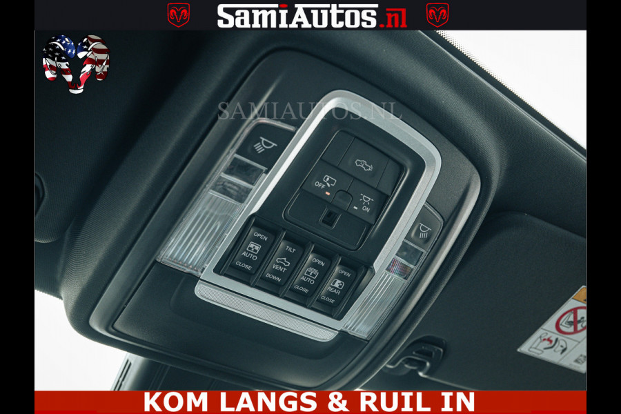 Dodge Ram LIMITED NIGHT H.O 540HP 706Nm | Massage + Full Option | De Meest Luxe en Volle Pick-Up in zijn Klasse | Comfortabele Dubbele Cabine met Royale 5 Zitplaatsen | BPM vrij | Nu Leverbaar uit Voorraad | Voorraad Nr 2370 - 5411