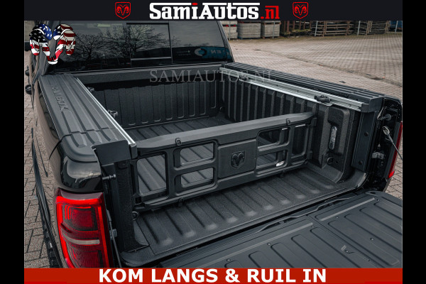 Dodge Ram LIMITED NIGHT H.O 540HP 706Nm | Massage + Full Option | De Meest Luxe en Volle Pick-Up in zijn Klasse | Comfortabele Dubbele Cabine met Royale 5 Zitplaatsen | BPM vrij | Nu Leverbaar uit Voorraad | Voorraad Nr 2370 - 5411