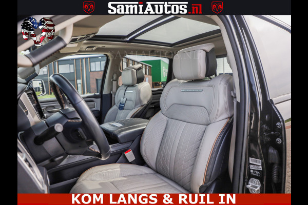 Dodge Ram TUNGSTEN BLACK OPS | 540 PK | HIGH END | MASSAGE | RAM VOL | LIMITED EDITION | DC | ROYALE 5 PERSOONS DUBBELE CABINE | GRIJSKENTEKEN | MEEST LUXE PICK UP | EERSTE EIGENAAR |