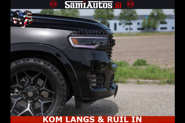 Dodge Ram TUNGSTEN BLACK OPS | 540 PK | HIGH END | MASSAGE | RAM VOL | LIMITED EDITION | DC | ROYALE 5 PERSOONS DUBBELE CABINE | GRIJSKENTEKEN | MEEST LUXE PICK UP | EERSTE EIGENAAR |