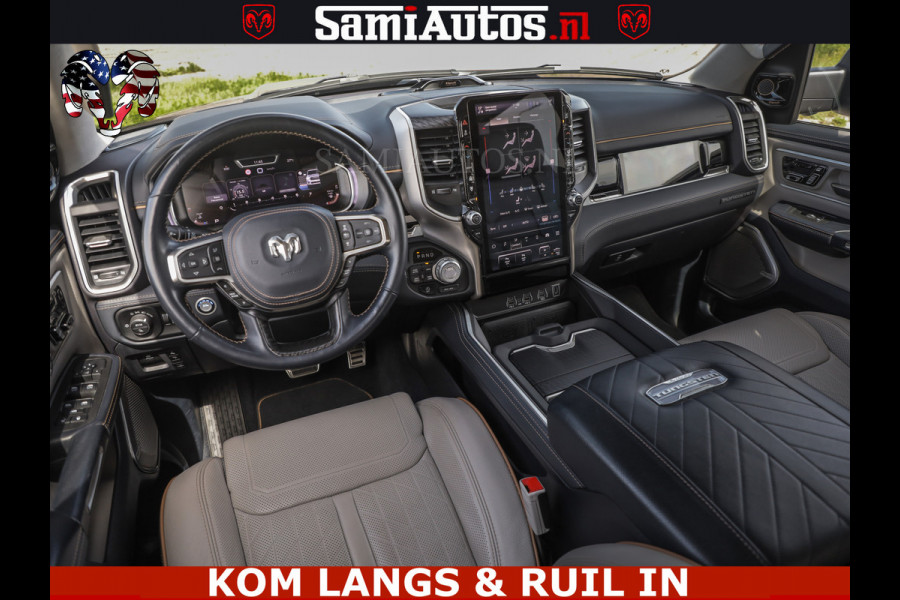 Dodge Ram TUNGSTEN BLACK OPS | 540 PK | HIGH END | MASSAGE | RAM VOL | LIMITED EDITION | DC | ROYALE 5 PERSOONS DUBBELE CABINE | GRIJSKENTEKEN | MEEST LUXE PICK UP | EERSTE EIGENAAR |