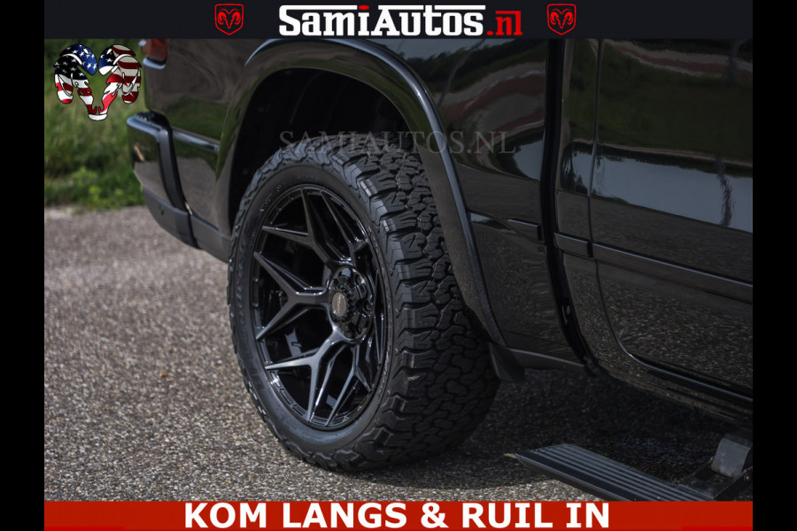 Dodge Ram TUNGSTEN BLACK OPS | 540 PK | HIGH END | MASSAGE | RAM VOL | LIMITED EDITION | DC | ROYALE 5 PERSOONS DUBBELE CABINE | GRIJSKENTEKEN | MEEST LUXE PICK UP | EERSTE EIGENAAR |