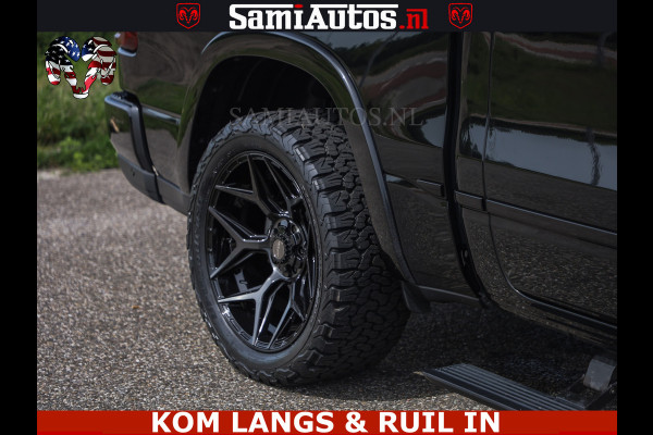 Dodge Ram TUNGSTEN BLACK OPS | 540 PK | HIGH END | MASSAGE | RAM VOL | LIMITED EDITION | DC | ROYALE 5 PERSOONS DUBBELE CABINE | GRIJSKENTEKEN | MEEST LUXE PICK UP | EERSTE EIGENAAR |