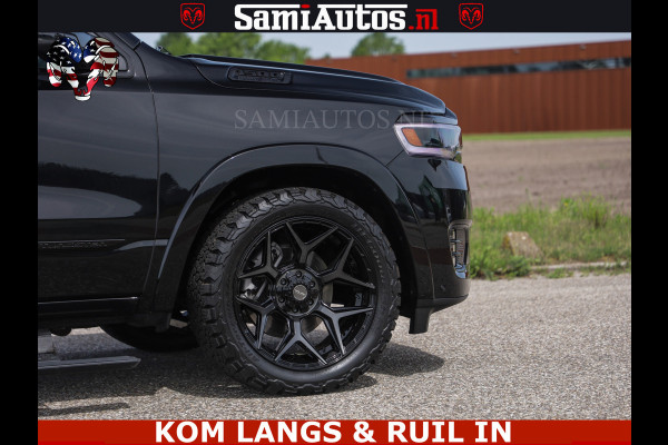 Dodge Ram TUNGSTEN BLACK OPS | 540 PK | HIGH END | MASSAGE | RAM VOL | LIMITED EDITION | DC | ROYALE 5 PERSOONS DUBBELE CABINE | GRIJSKENTEKEN | MEEST LUXE PICK UP | EERSTE EIGENAAR |