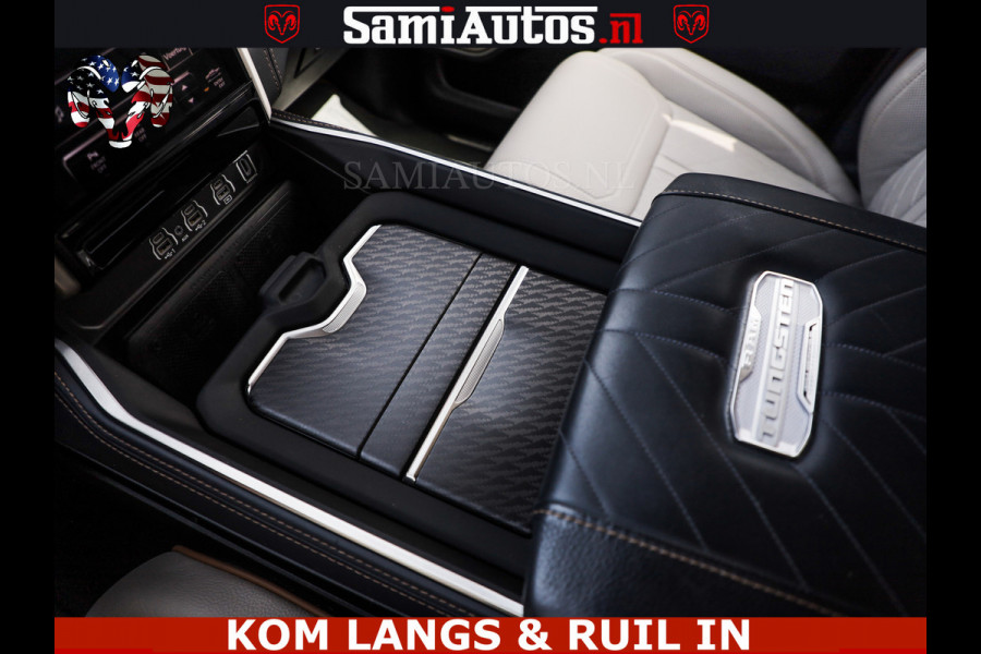 Dodge Ram TUNGSTEN BLACK OPS | 540 PK | HIGH END | MASSAGE | RAM VOL | LIMITED EDITION | DC | ROYALE 5 PERSOONS DUBBELE CABINE | GRIJSKENTEKEN | MEEST LUXE PICK UP | EERSTE EIGENAAR |