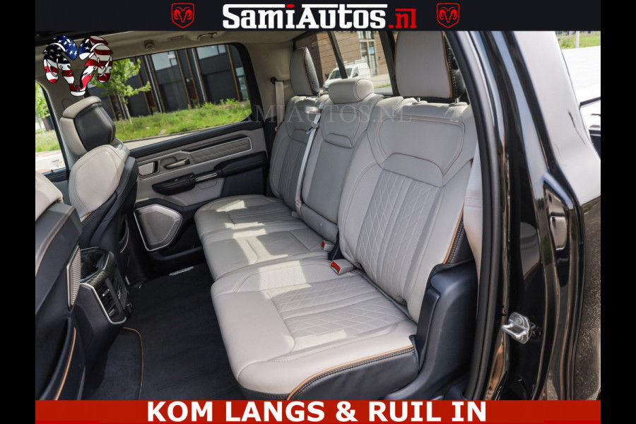 Dodge Ram TUNGSTEN BLACK OPS | 540 PK | HIGH END | MASSAGE | RAM VOL | LIMITED EDITION | DC | ROYALE 5 PERSOONS DUBBELE CABINE | GRIJSKENTEKEN | MEEST LUXE PICK UP | EERSTE EIGENAAR |