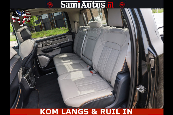 Dodge Ram TUNGSTEN BLACK OPS | 540 PK | HIGH END | MASSAGE | RAM VOL | LIMITED EDITION | DC | ROYALE 5 PERSOONS DUBBELE CABINE | GRIJSKENTEKEN | MEEST LUXE PICK UP | EERSTE EIGENAAR |