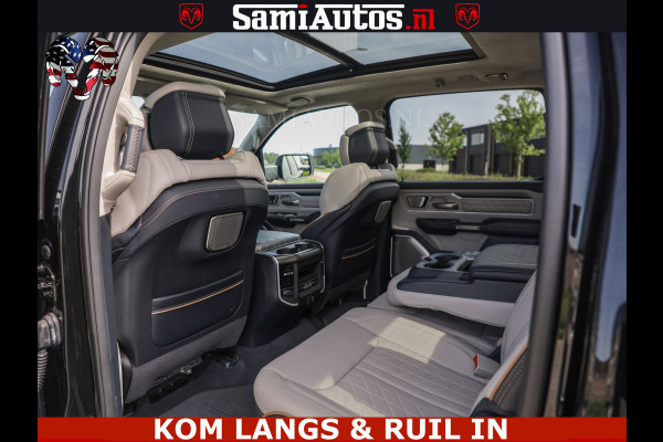 Dodge Ram TUNGSTEN BLACK OPS | 540 PK | HIGH END | MASSAGE | RAM VOL | LIMITED EDITION | DC | ROYALE 5 PERSOONS DUBBELE CABINE | GRIJSKENTEKEN | MEEST LUXE PICK UP | EERSTE EIGENAAR |