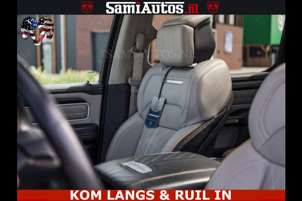 Dodge Ram TUNGSTEN BLACK OPS | 540 PK | HIGH END | MASSAGE | RAM VOL | LIMITED EDITION | DC | ROYALE 5 PERSOONS DUBBELE CABINE | GRIJSKENTEKEN | MEEST LUXE PICK UP | EERSTE EIGENAAR |