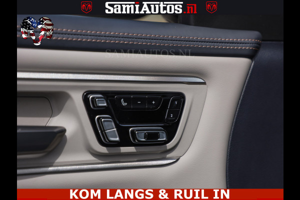 Dodge Ram TUNGSTEN BLACK OPS | 540 PK | HIGH END | MASSAGE | RAM VOL | LIMITED EDITION | DC | ROYALE 5 PERSOONS DUBBELE CABINE | GRIJSKENTEKEN | MEEST LUXE PICK UP | EERSTE EIGENAAR |