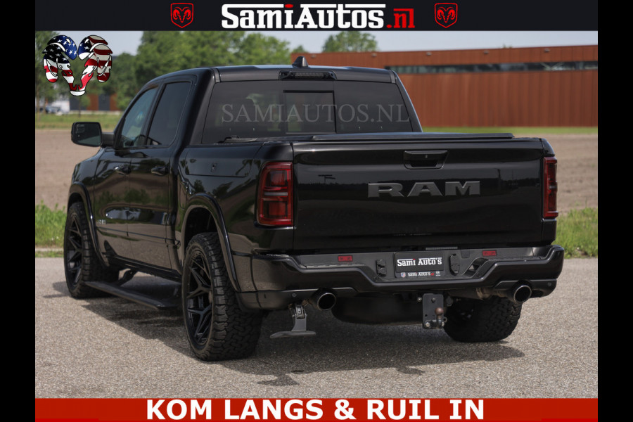 Dodge Ram TUNGSTEN BLACK OPS | 540 PK | HIGH END | MASSAGE | RAM VOL | LIMITED EDITION | DC | ROYALE 5 PERSOONS DUBBELE CABINE | GRIJSKENTEKEN | MEEST LUXE PICK UP | EERSTE EIGENAAR |