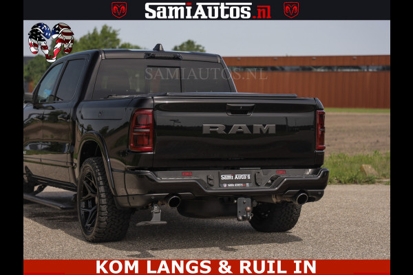 Dodge Ram TUNGSTEN BLACK OPS | 540 PK | HIGH END | MASSAGE | RAM VOL | LIMITED EDITION | DC | ROYALE 5 PERSOONS DUBBELE CABINE | GRIJSKENTEKEN | MEEST LUXE PICK UP | EERSTE EIGENAAR |