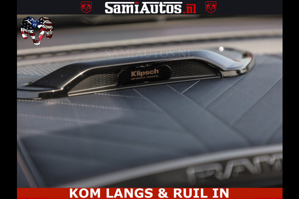 Dodge Ram TUNGSTEN BLACK OPS | 540 PK | HIGH END | MASSAGE | RAM VOL | LIMITED EDITION | DC | ROYALE 5 PERSOONS DUBBELE CABINE | GRIJSKENTEKEN | MEEST LUXE PICK UP | EERSTE EIGENAAR |