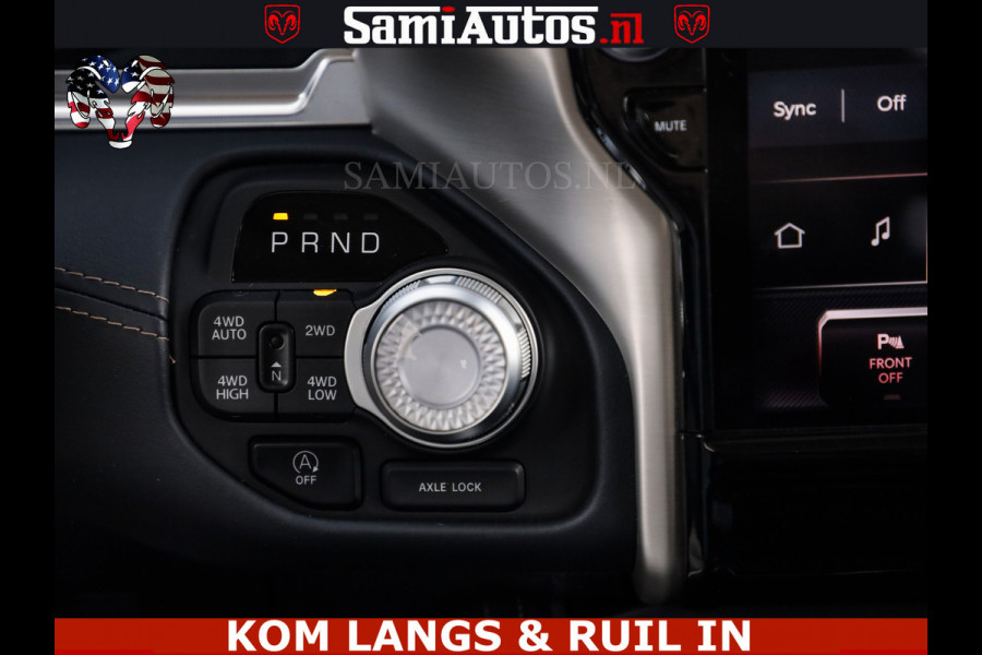 Dodge Ram TUNGSTEN BLACK OPS | 540 PK | HIGH END | MASSAGE | RAM VOL | LIMITED EDITION | DC | ROYALE 5 PERSOONS DUBBELE CABINE | GRIJSKENTEKEN | MEEST LUXE PICK UP | EERSTE EIGENAAR |