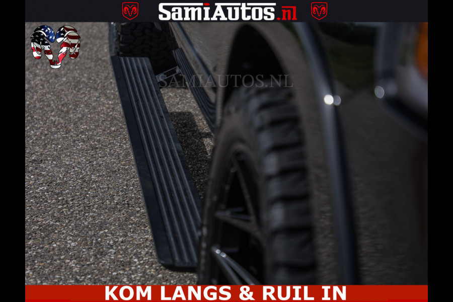 Dodge Ram TUNGSTEN BLACK OPS | 540 PK | HIGH END | MASSAGE | RAM VOL | LIMITED EDITION | DC | ROYALE 5 PERSOONS DUBBELE CABINE | GRIJSKENTEKEN | MEEST LUXE PICK UP | EERSTE EIGENAAR |