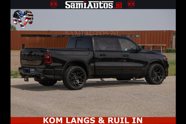 Dodge Ram TUNGSTEN BLACK OPS | 540 PK | HIGH END | MASSAGE | RAM VOL | LIMITED EDITION | DC | ROYALE 5 PERSOONS DUBBELE CABINE | GRIJSKENTEKEN | MEEST LUXE PICK UP | EERSTE EIGENAAR |