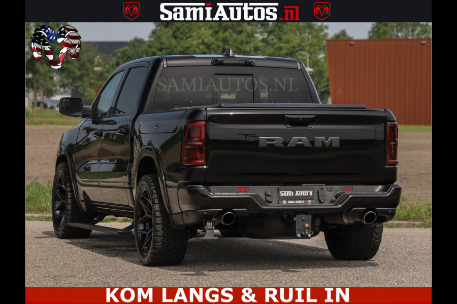 Dodge Ram TUNGSTEN BLACK OPS | 540 PK | HIGH END | MASSAGE | RAM VOL | LIMITED EDITION | DC | ROYALE 5 PERSOONS DUBBELE CABINE | GRIJSKENTEKEN | MEEST LUXE PICK UP | EERSTE EIGENAAR |
