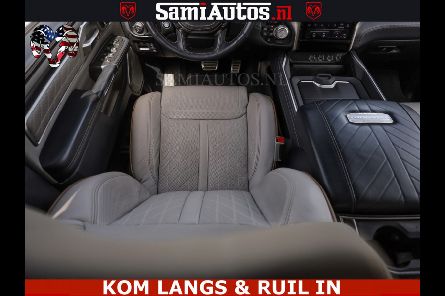 Dodge Ram TUNGSTEN BLACK OPS | 540 PK | HIGH END | MASSAGE | RAM VOL | LIMITED EDITION | DC | ROYALE 5 PERSOONS DUBBELE CABINE | GRIJSKENTEKEN | MEEST LUXE PICK UP | EERSTE EIGENAAR |