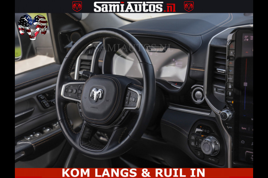 Dodge Ram TUNGSTEN BLACK OPS | 540 PK | HIGH END | MASSAGE | RAM VOL | LIMITED EDITION | DC | ROYALE 5 PERSOONS DUBBELE CABINE | GRIJSKENTEKEN | MEEST LUXE PICK UP | EERSTE EIGENAAR |