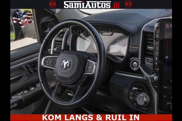 Dodge Ram TUNGSTEN BLACK OPS | 540 PK | HIGH END | MASSAGE | RAM VOL | LIMITED EDITION | DC | ROYALE 5 PERSOONS DUBBELE CABINE | GRIJSKENTEKEN | MEEST LUXE PICK UP | EERSTE EIGENAAR |