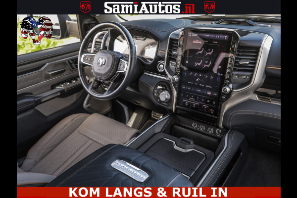 Dodge Ram TUNGSTEN BLACK OPS | 540 PK | HIGH END | MASSAGE | RAM VOL | LIMITED EDITION | DC | ROYALE 5 PERSOONS DUBBELE CABINE | GRIJSKENTEKEN | MEEST LUXE PICK UP | EERSTE EIGENAAR |