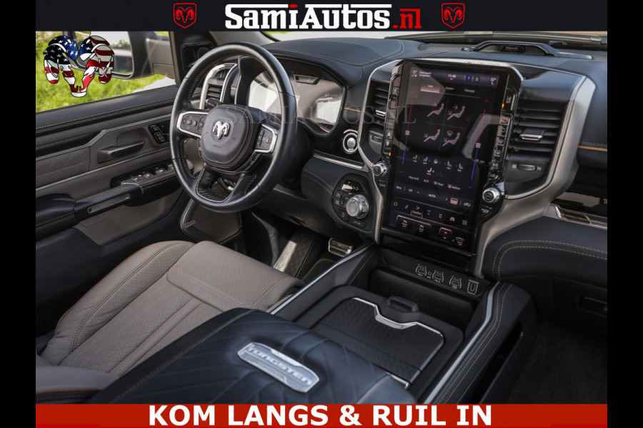 Dodge Ram TUNGSTEN BLACK OPS | 540 PK | HIGH END | MASSAGE | RAM VOL | LIMITED EDITION | DC | ROYALE 5 PERSOONS DUBBELE CABINE | GRIJSKENTEKEN | MEEST LUXE PICK UP | EERSTE EIGENAAR |