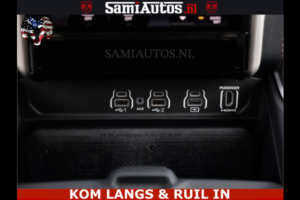 Dodge Ram TUNGSTEN BLACK OPS | 540 PK | HIGH END | MASSAGE | RAM VOL | LIMITED EDITION | DC | ROYALE 5 PERSOONS DUBBELE CABINE | GRIJSKENTEKEN | MEEST LUXE PICK UP | EERSTE EIGENAAR |